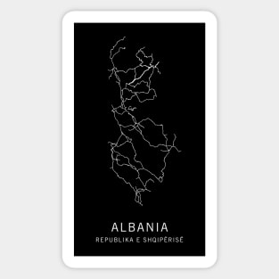 Albania Road Map Sticker